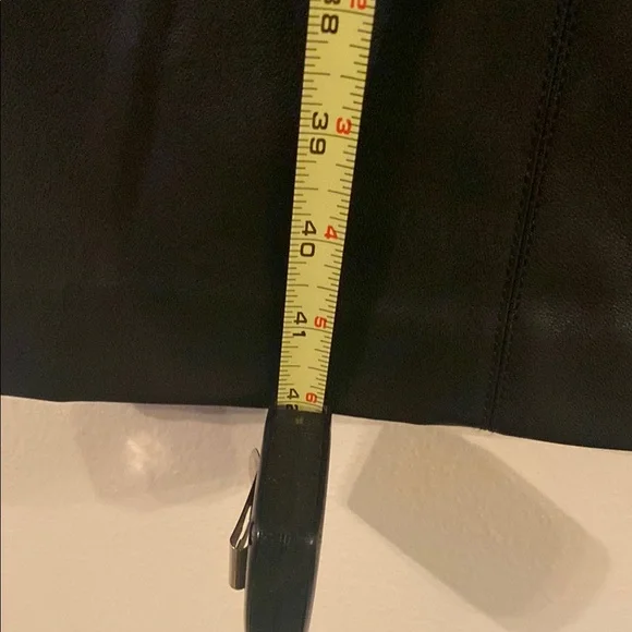 Ann Taylor Black Faux Leather Dress - Picture 7 of 7